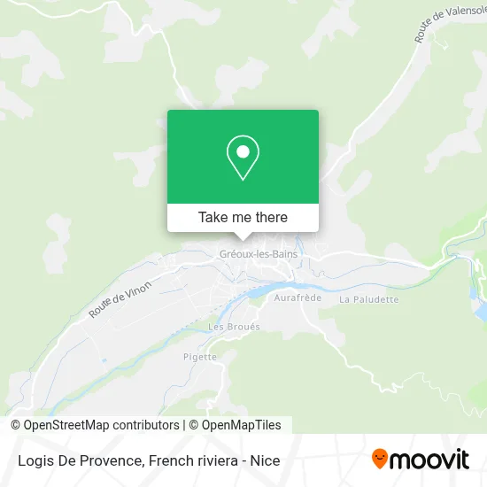 Logis De Provence map