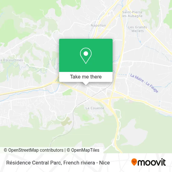 Résidence Central Parc map