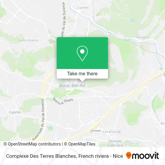 Complexe Des Terres Blanches map