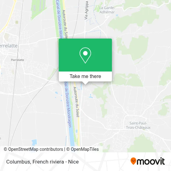 Columbus map