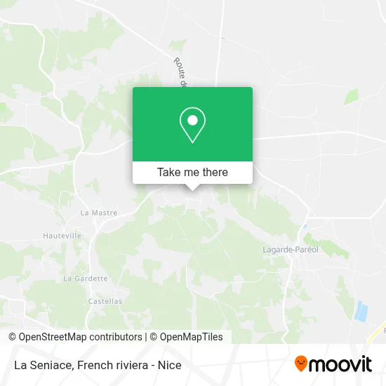 La Seniace map