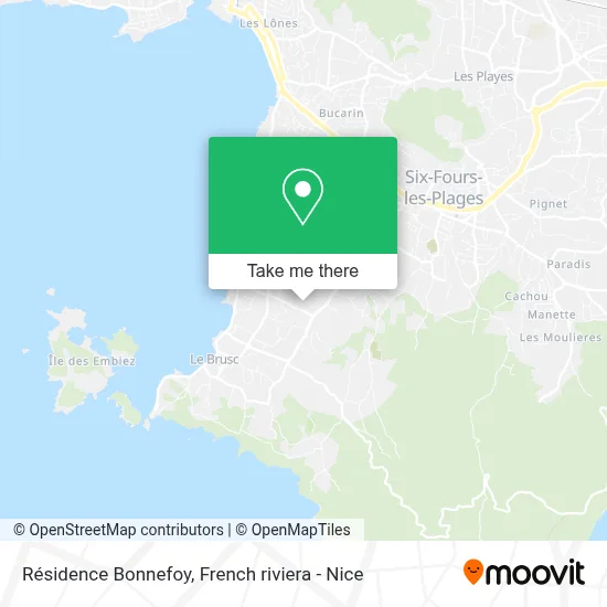 Résidence Bonnefoy map