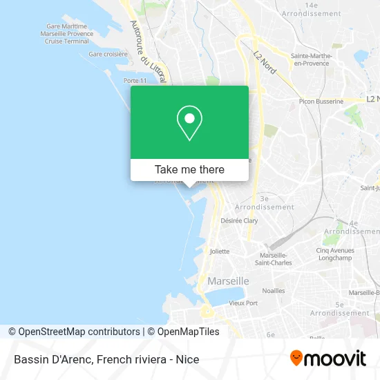 Bassin D'Arenc map
