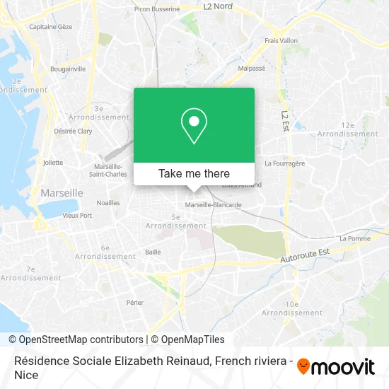 Résidence Sociale Elizabeth Reinaud map