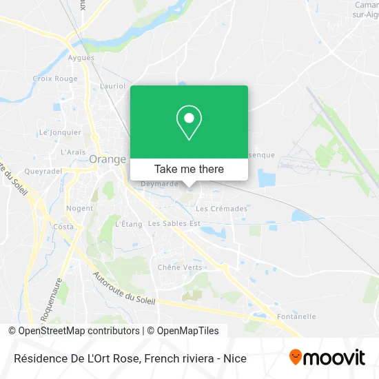 Résidence De L'Ort Rose map