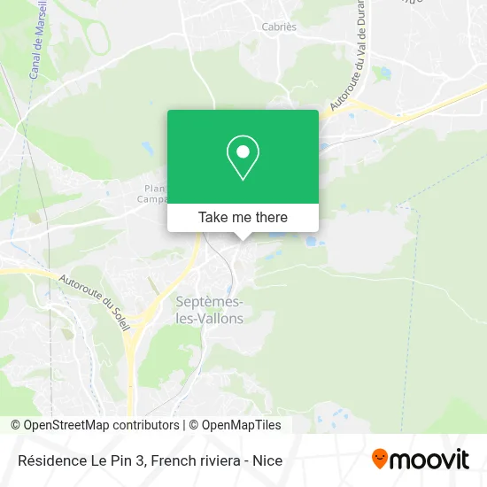 Résidence Le Pin 3 map