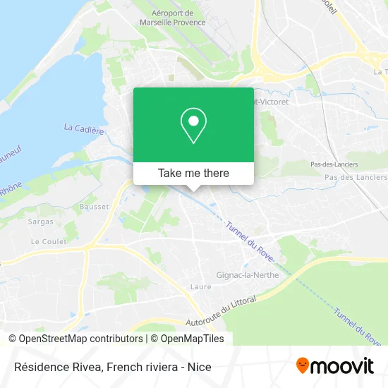 Mapa Résidence Rivea