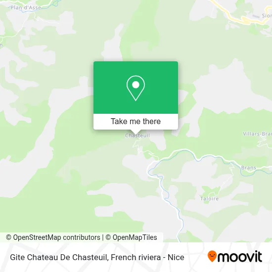 Gite Chateau De Chasteuil map