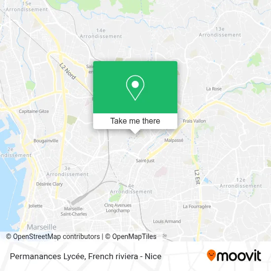 Permanances Lycée map