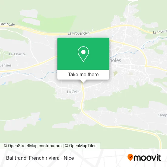 Balitrand map