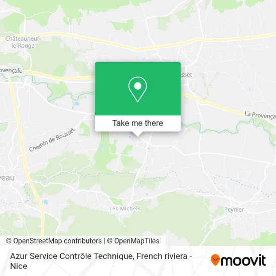 Azur Service Contrôle Technique map