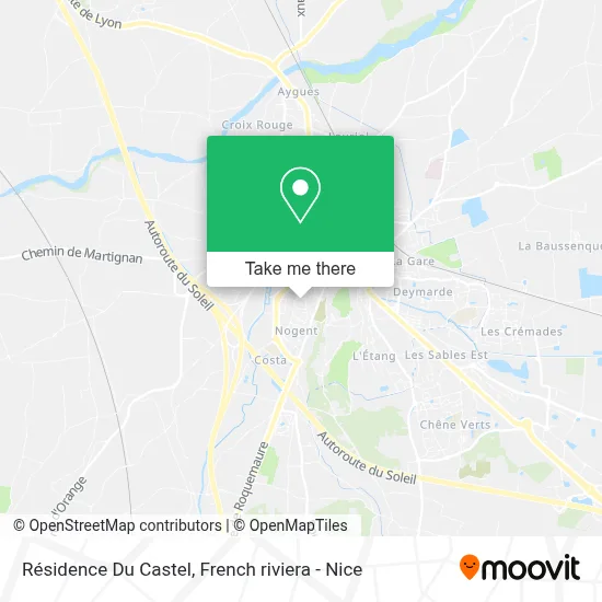 Résidence Du Castel map