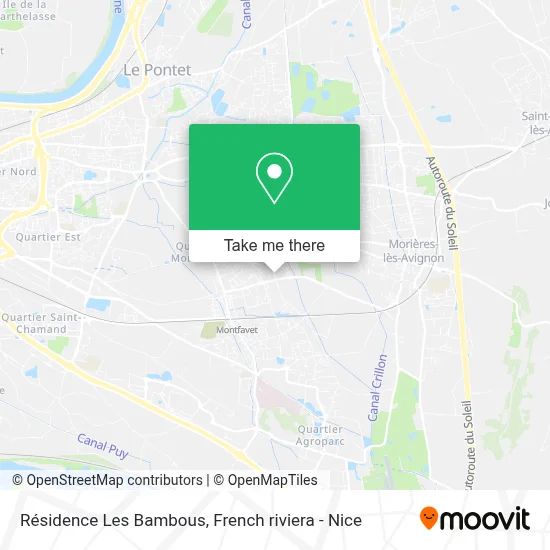 Résidence Les Bambous map