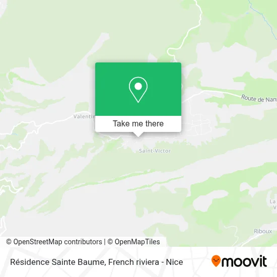 Résidence Sainte Baume map