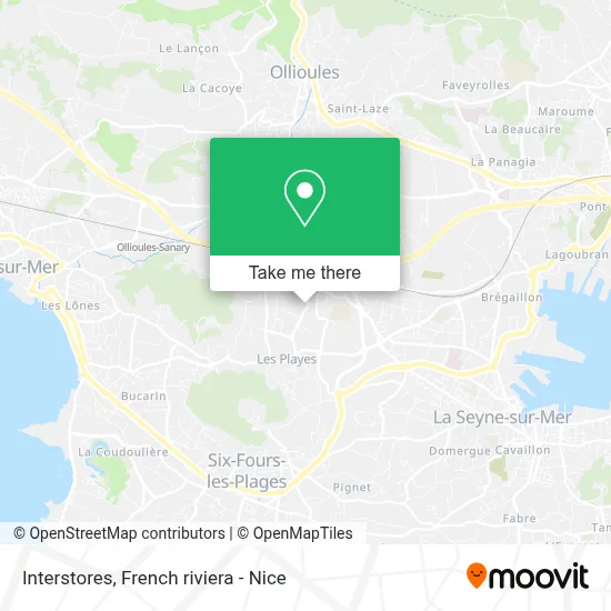 Interstores map