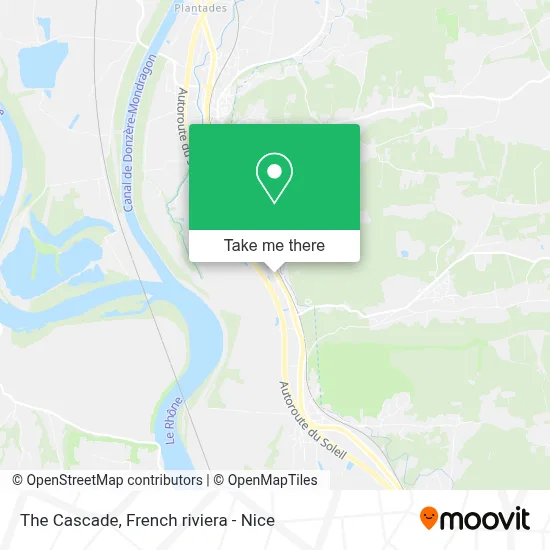 La Cascade map