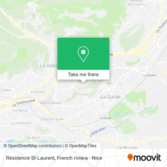 Résidence St-Laurent map