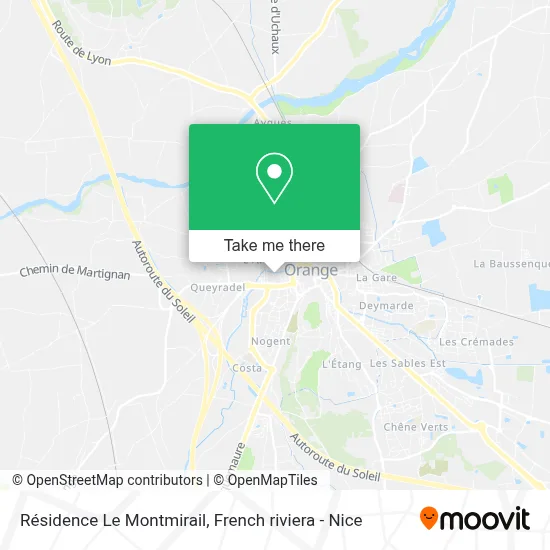 Résidence Le Montmirail map