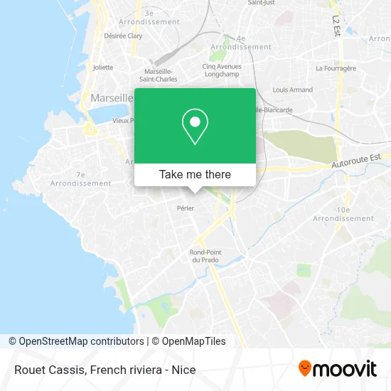 Mapa Rouet Cassis