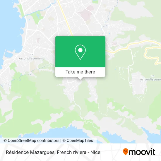 Résidence Mazargues map