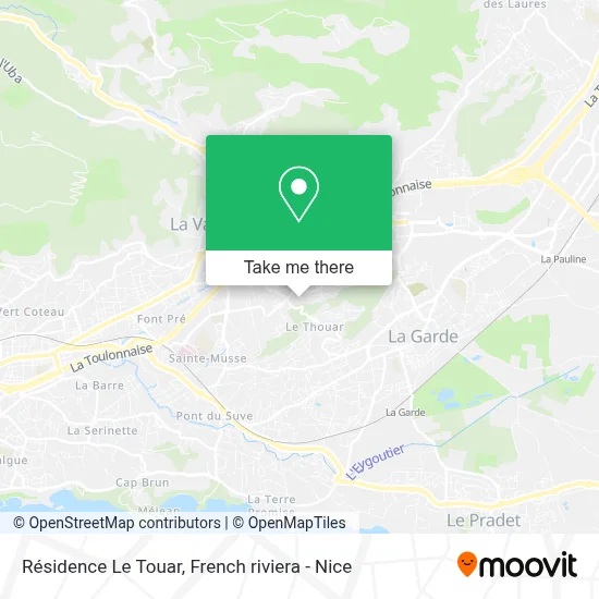 Résidence Le Touar map