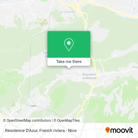 Mapa Résidence D'Azur