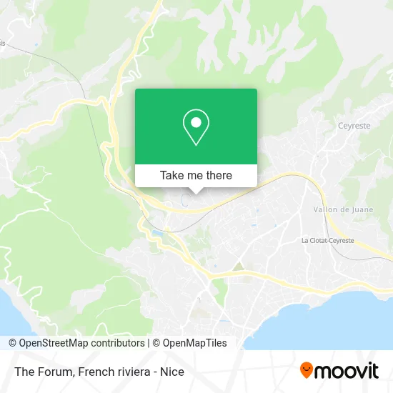 Le Forum map