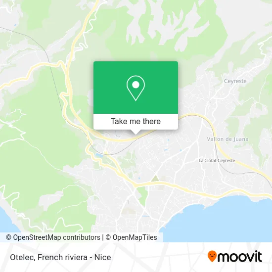 Otelec map