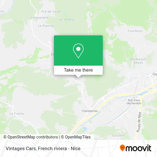 Vintages Cars map