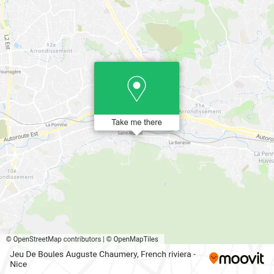 Jeu De Boules Auguste Chaumery map