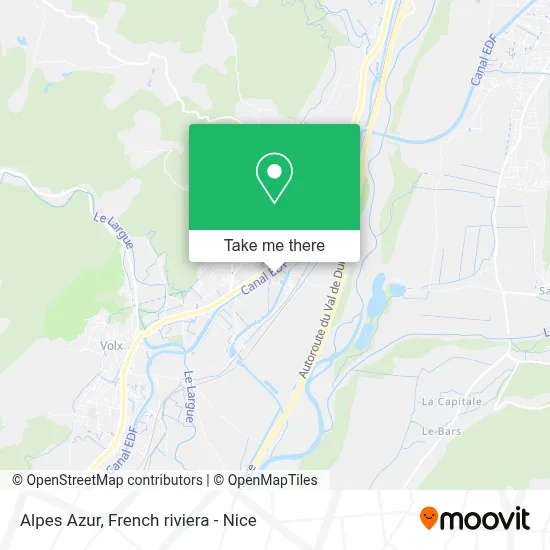 Alpes Azur map