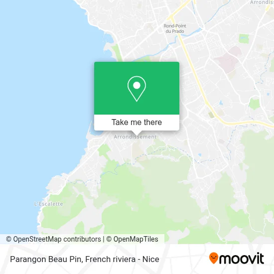 Parangon Beau Pin map