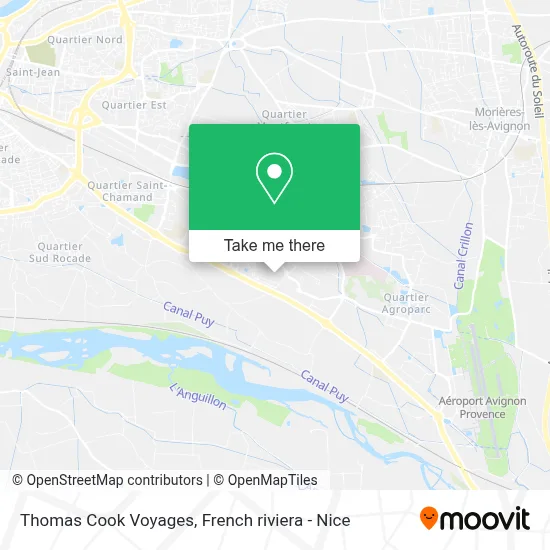 Thomas Cook Voyages map