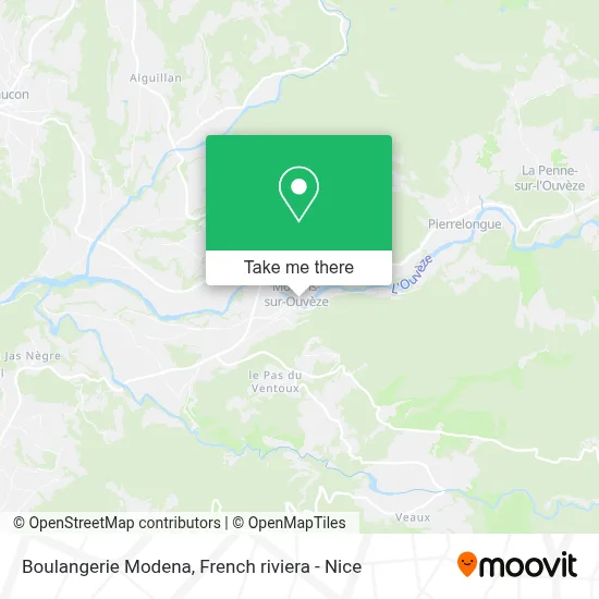 Boulangerie Modena map