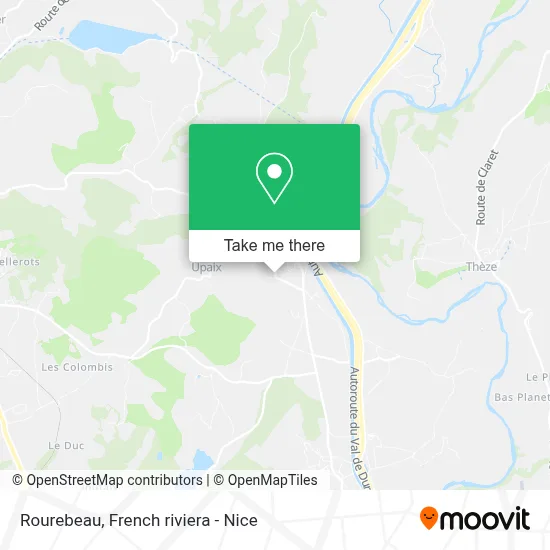 Mapa Rourebeau