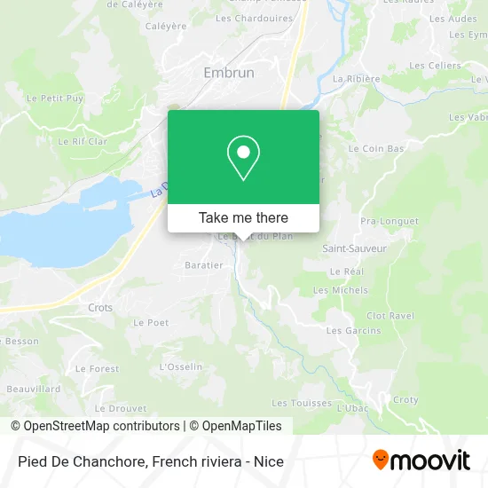 Pied De Chanchore map