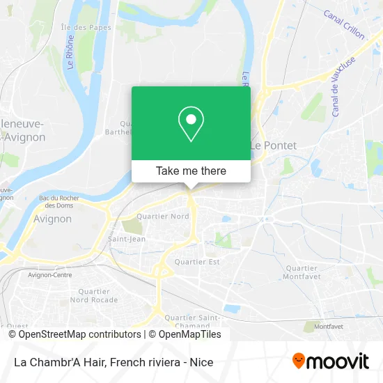 La Chambr'A Hair map