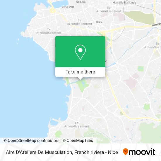 Aire D'Ateliers De Musculation map
