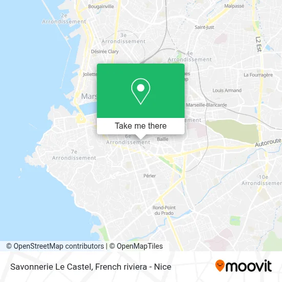 Savonnerie Le Castel map