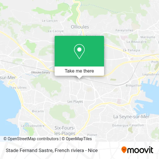Stade Fernand Sastre map