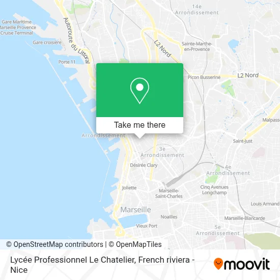 Lycée Professionnel Le Chatelier map