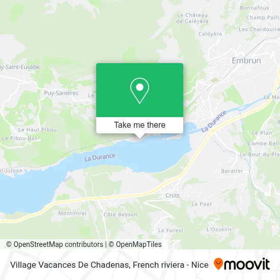 Village Vacances De Chadenas map