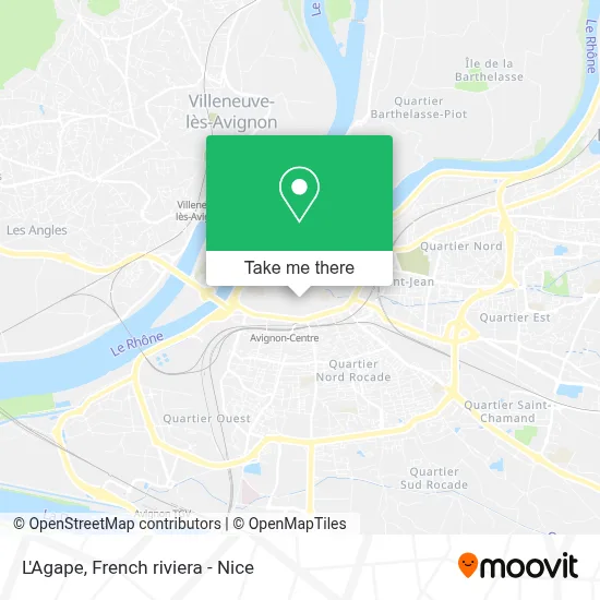 L'Agape map