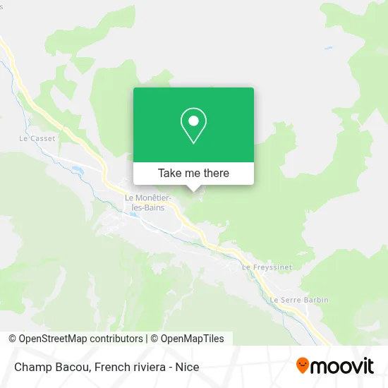 Champ Bacou map