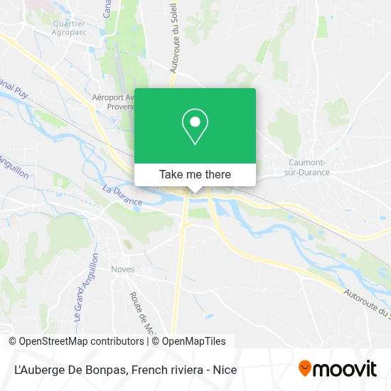 L'Auberge De Bonpas map