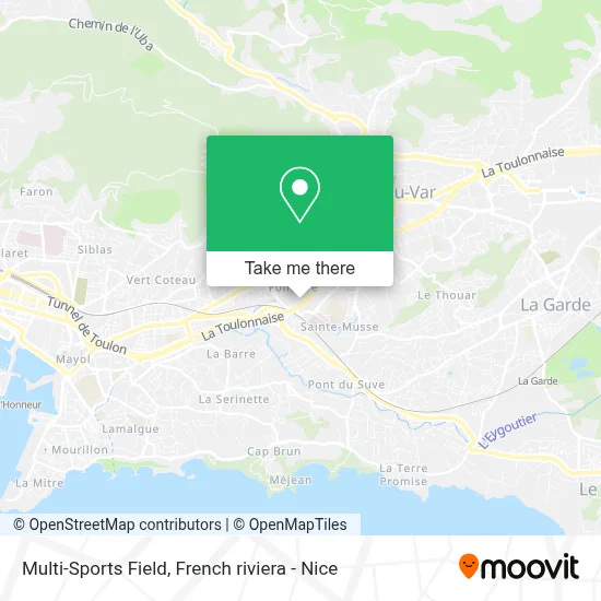 Terrain Multisports map