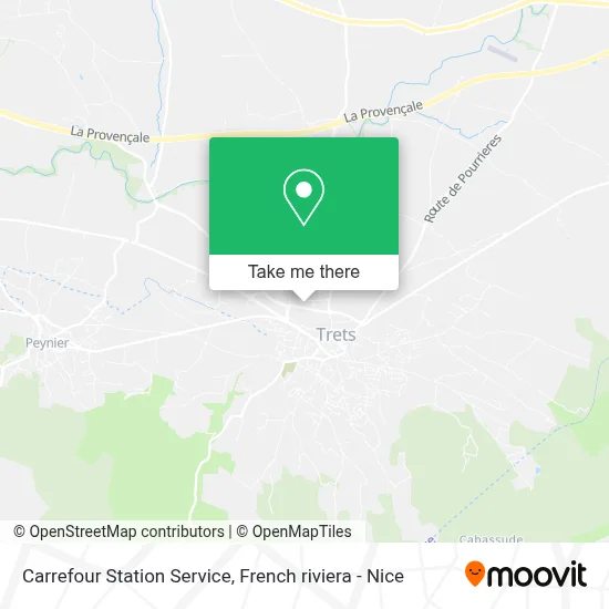 Carrefour Station Service map