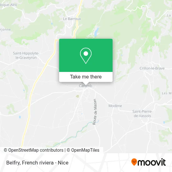 Beffroi map