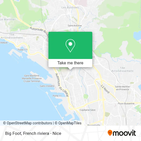 Big Foot map