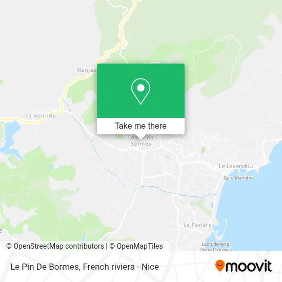 Le Pin De Bormes map